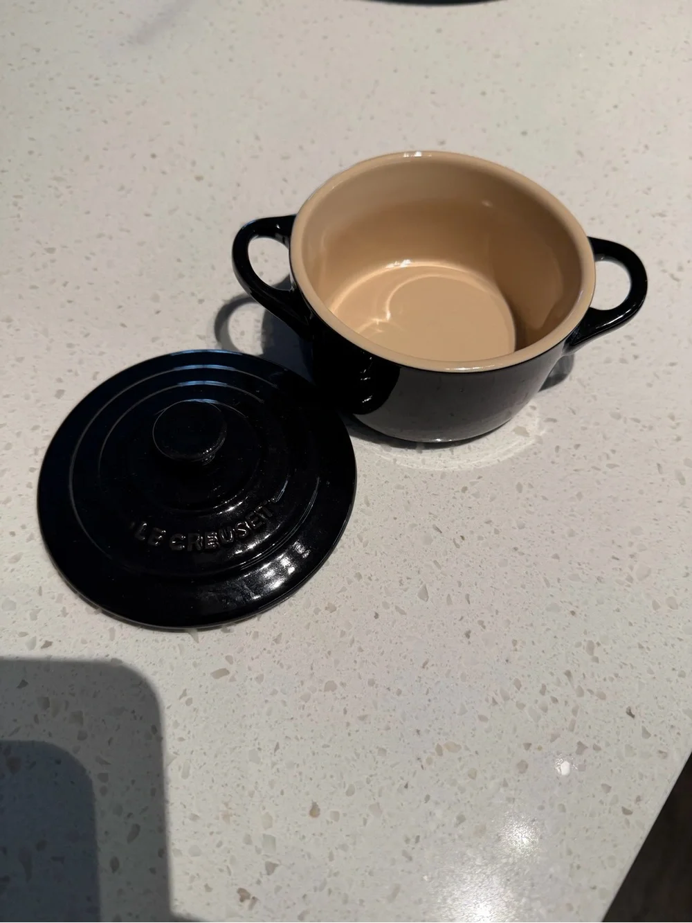Le Creuset Black Enamel Cast Iron Lid with Knob